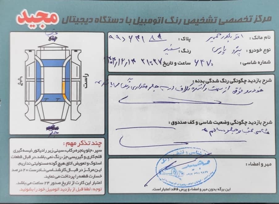 پژو پارس ELX-XU7P سفارشی - 1400