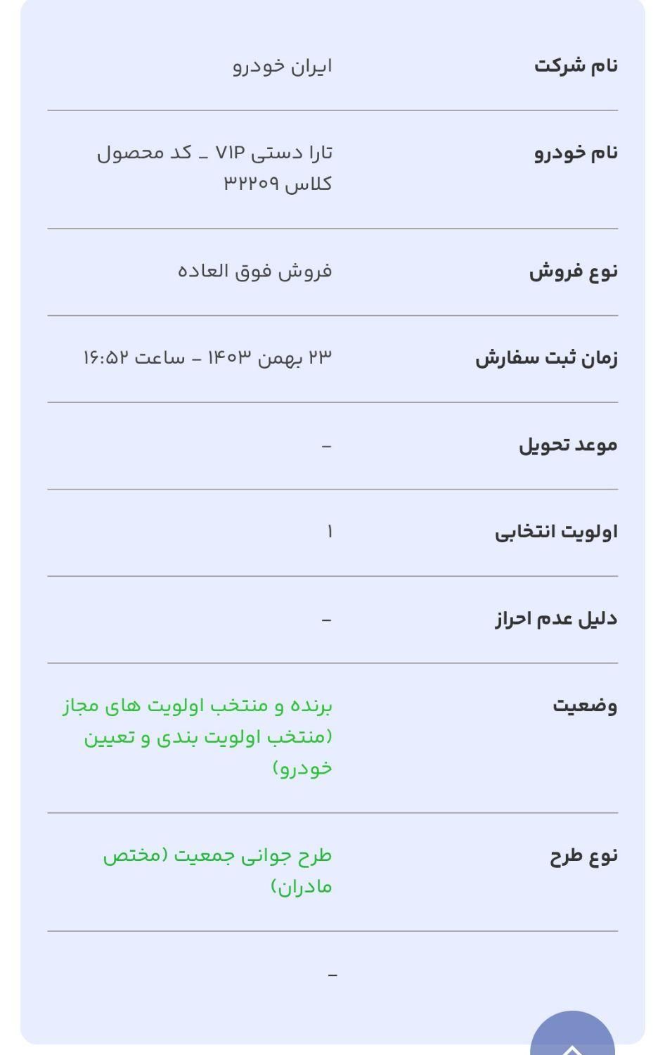 تارا دنده‌ای v1 پلاس - 1404