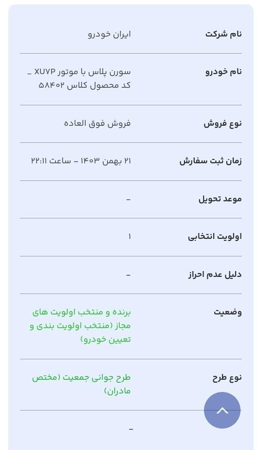 سمند سورن پلاس EF7 بنزینی - 1404