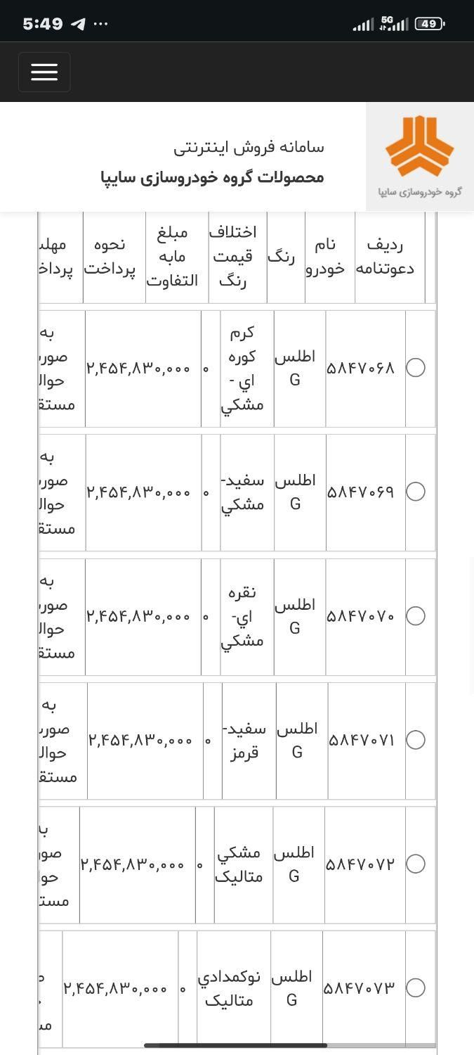 اطلس G دنده ای - 1404