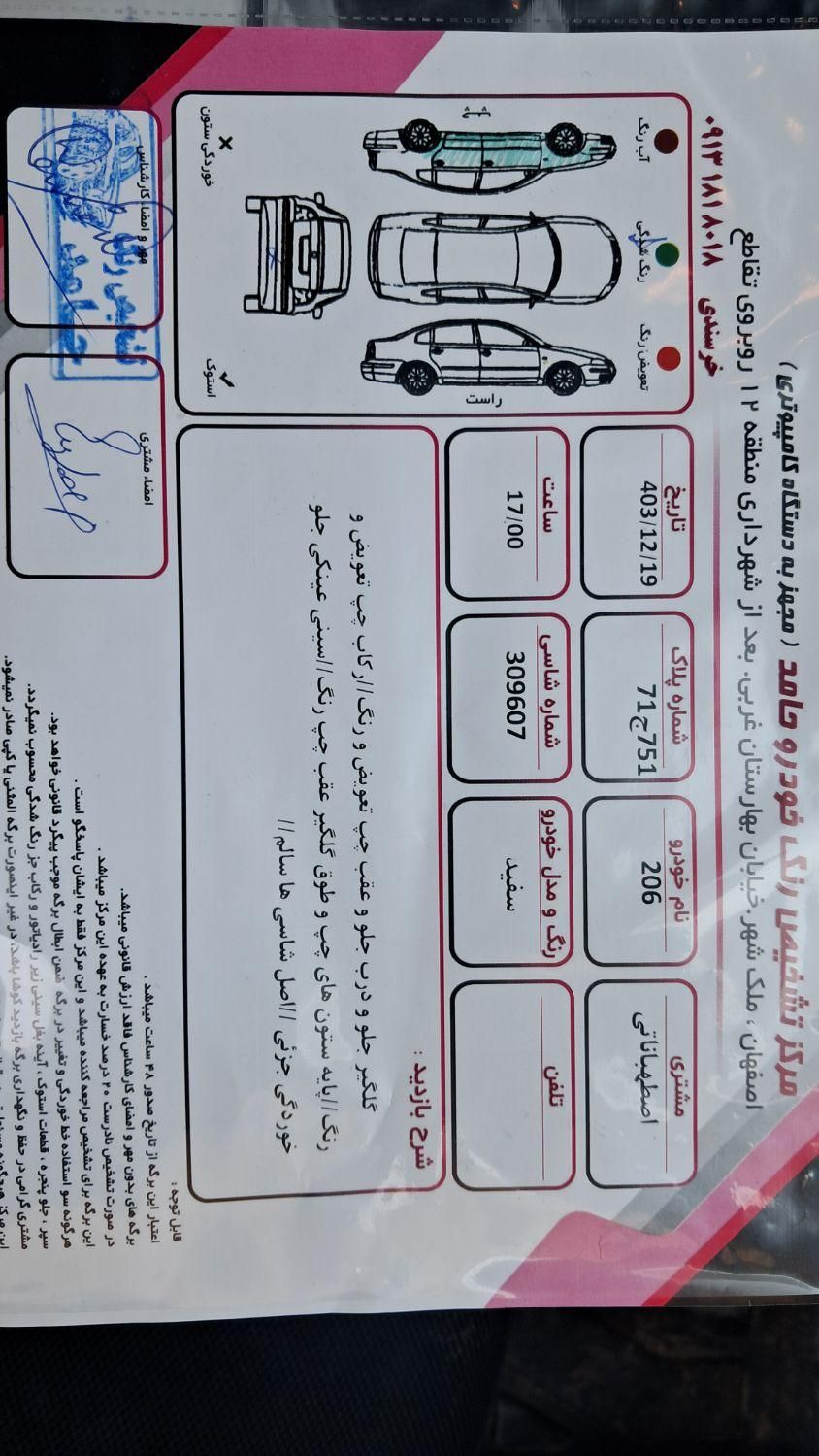 پژو 206 تیپ 5 - 1394