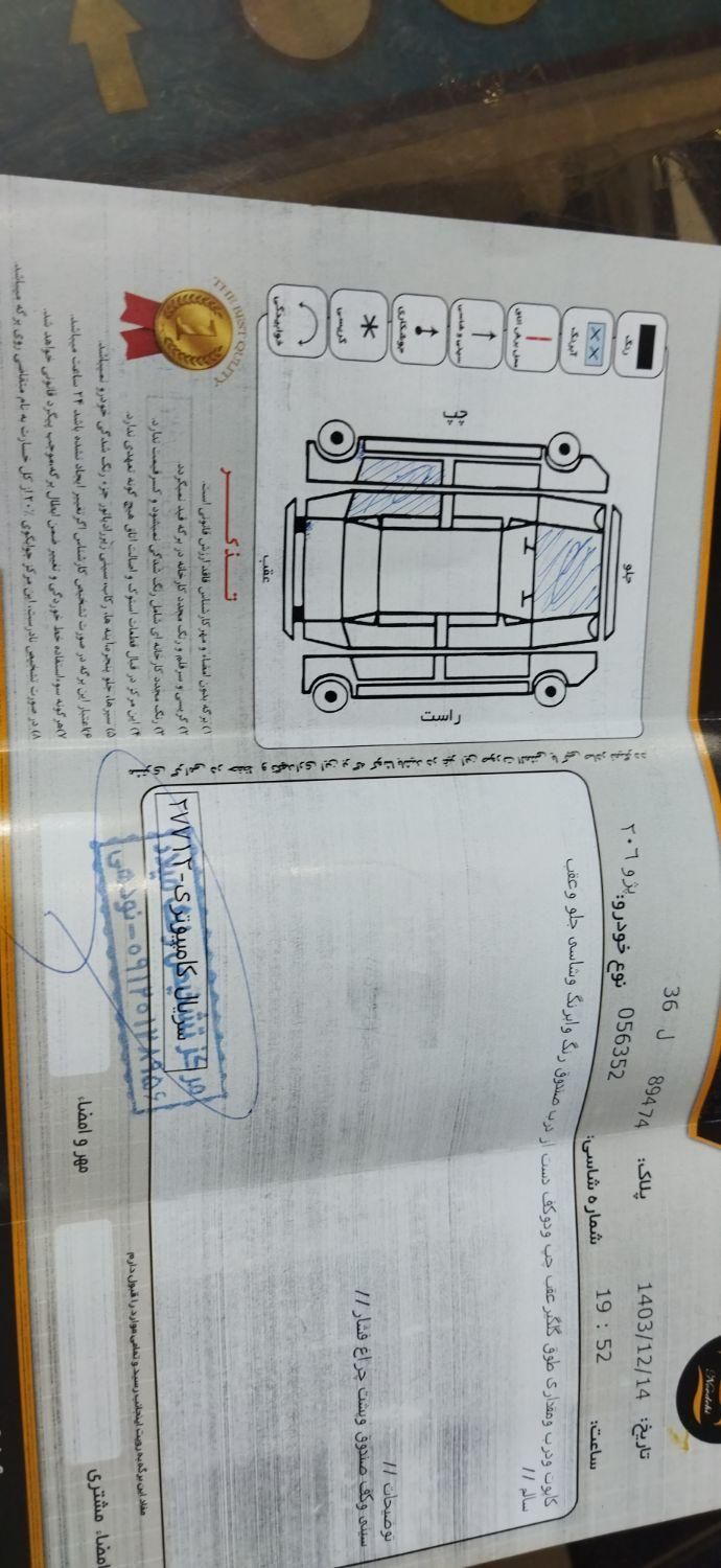 پژو 206 تیپ 2 - 1388