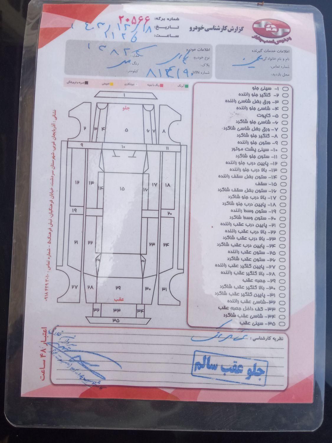 پژو پارس XU7ساده - 1382