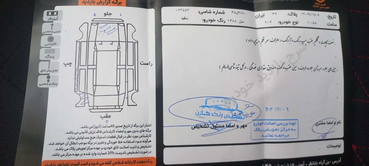 پژو 206 تیپ 2 - 1388