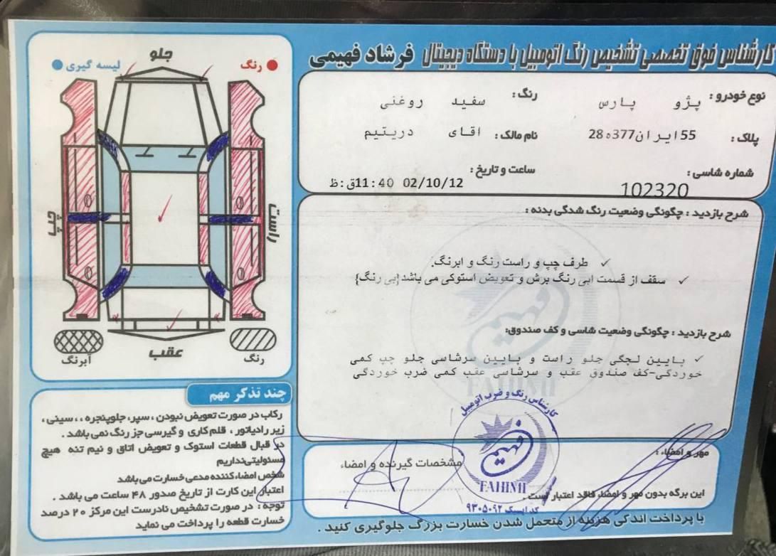 پژو پارس XU7ساده - 1390