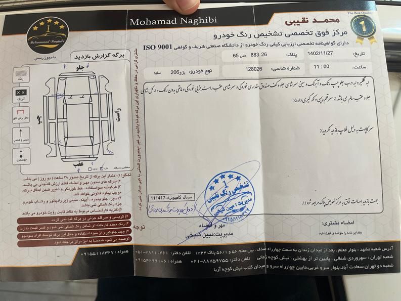 پژو 206 تیپ 3 - 1389