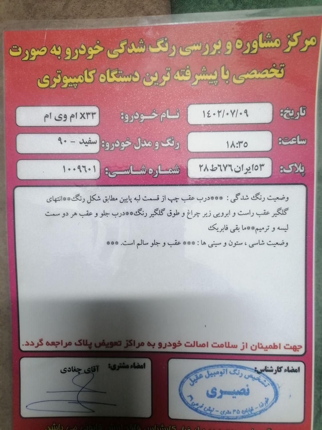 ام وی ام X33 دنده‌ای ساده - 2012
