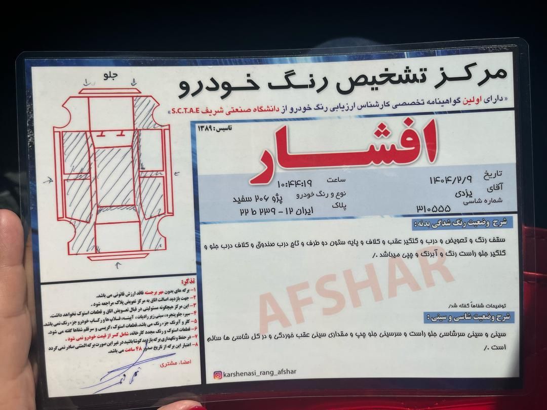 پژو 206 تیپ 3 - 1398