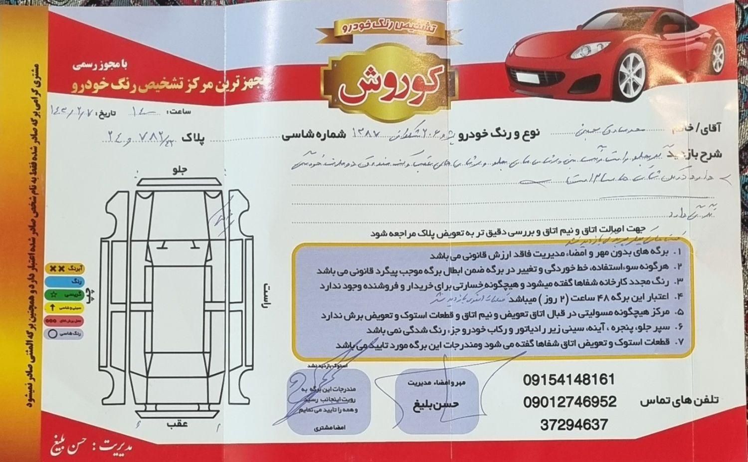 پژو 206 تیپ 2 - 1387