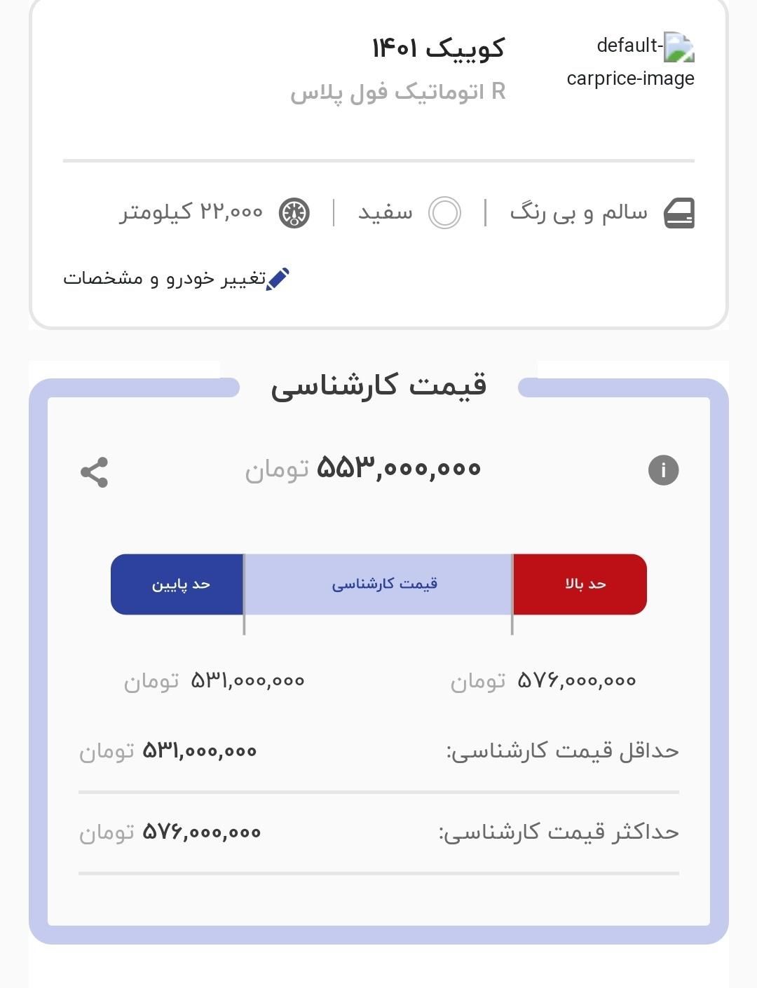 کوییک R پلاس اتوماتیک - 1401