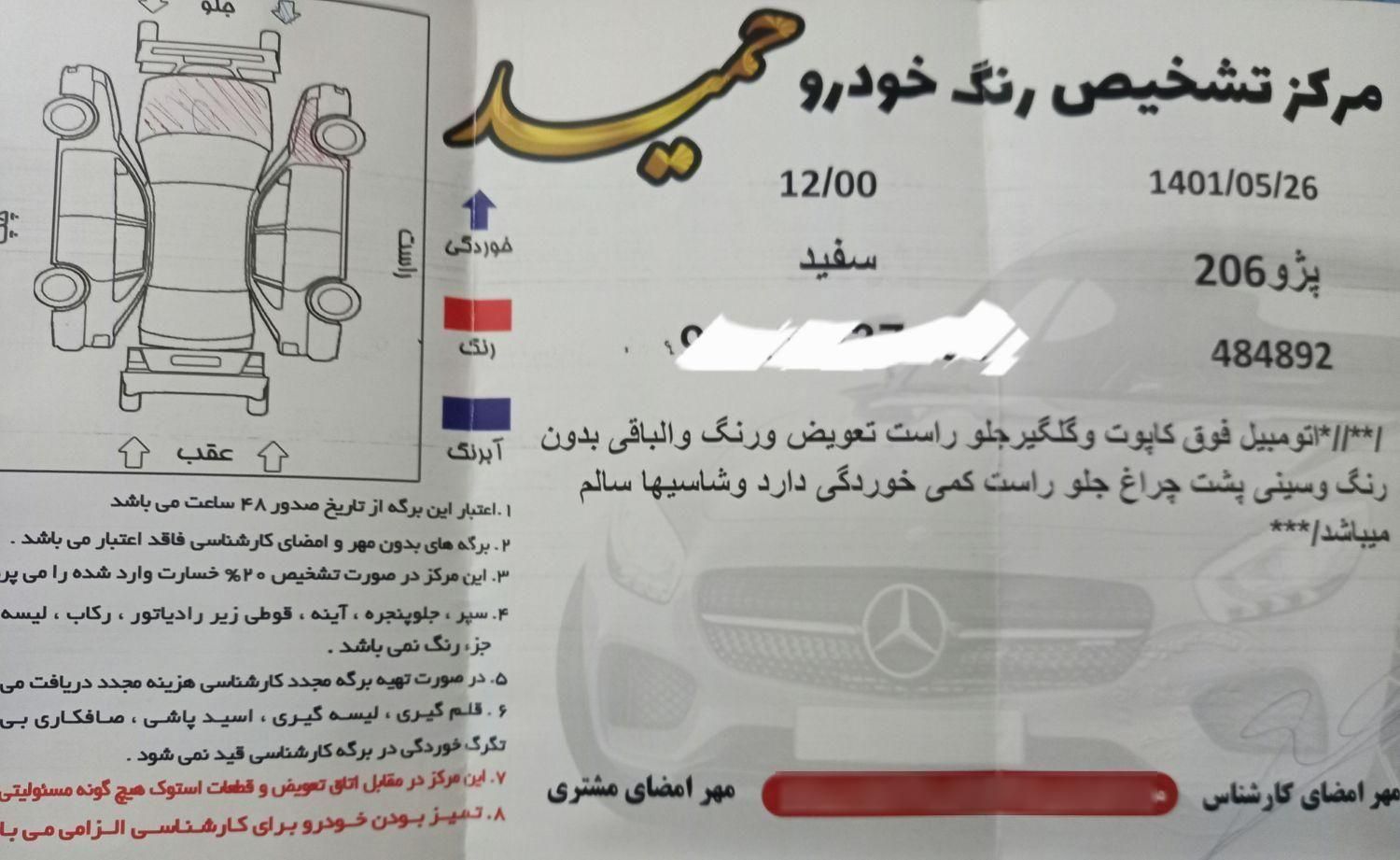 پژو 206 تیپ 5 - 1393