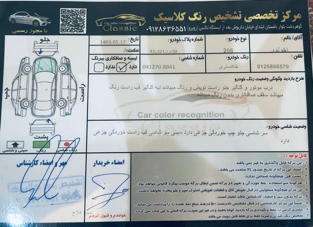 پژو 206 تیپ 2 - 1388