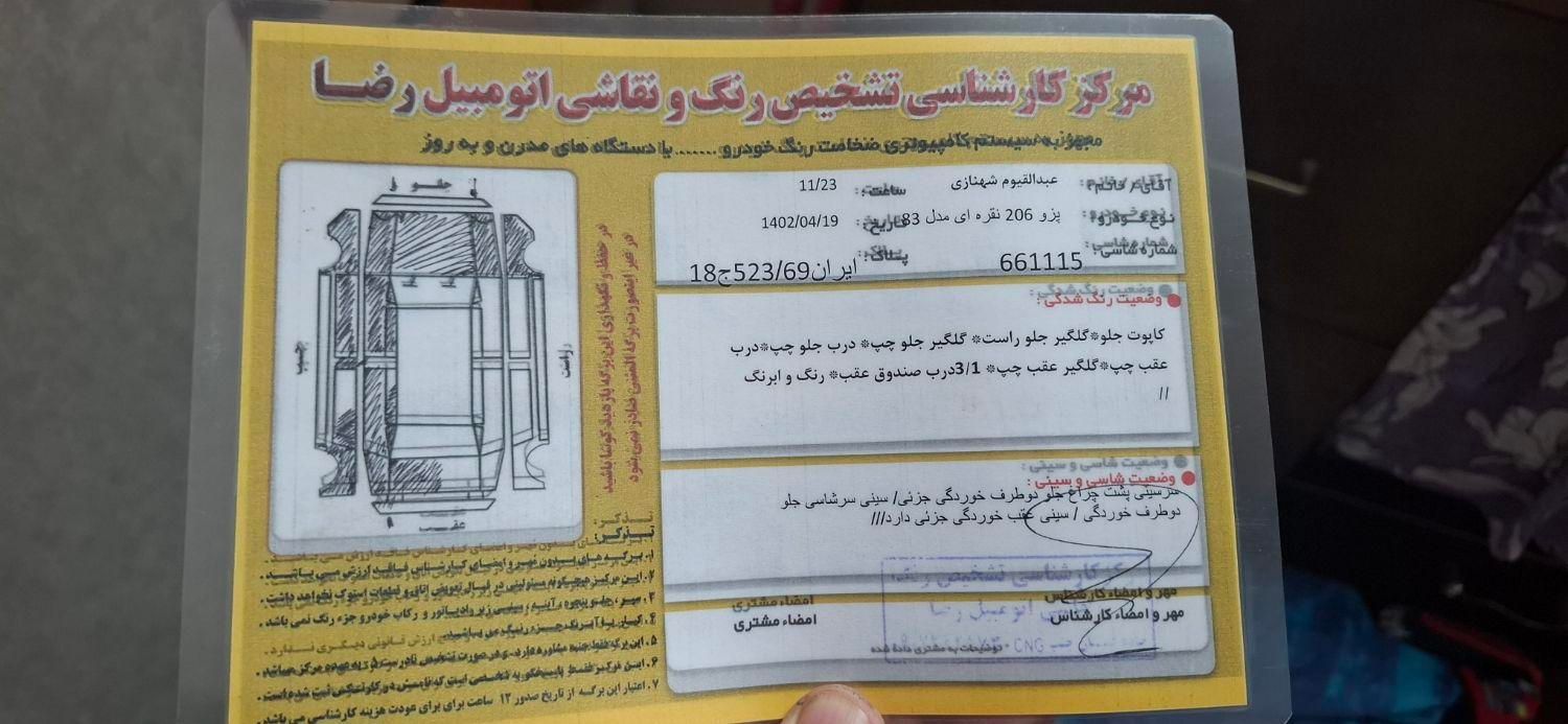 پژو 206 تیپ 2 - 1383