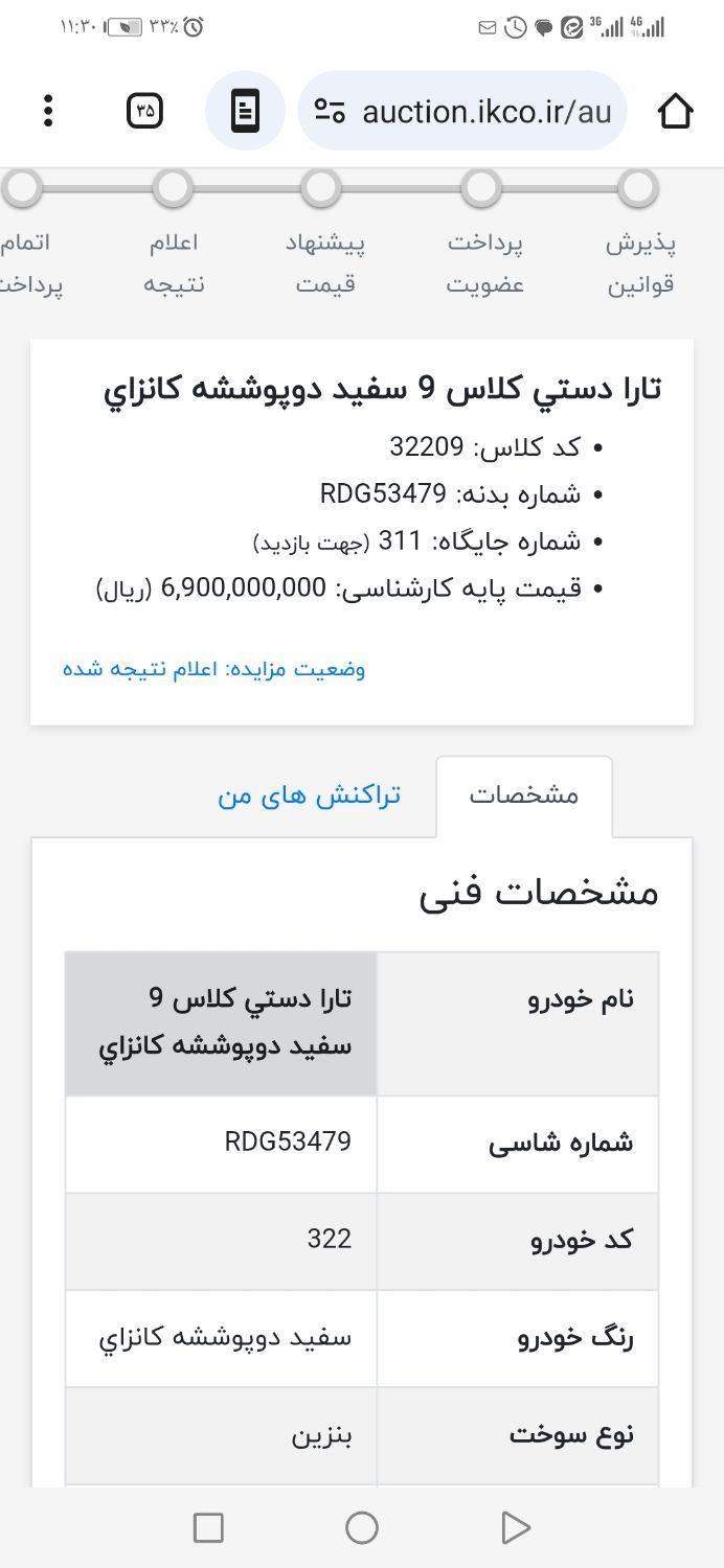 خودرو تارا، دنده‌ای آگهی ann_17850824