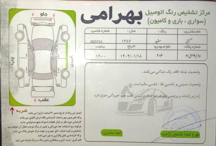 پژو 206 تیپ 2 - 1387