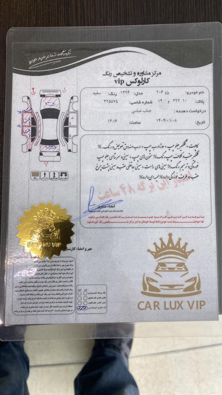 پژو 206 تیپ 5 - 1394