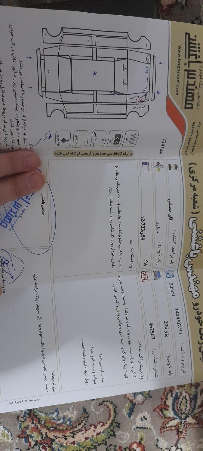 پژو 206 تیپ 5 - 1393