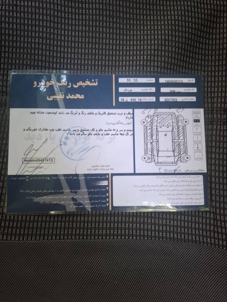 پژو 206 تیپ 2 - 1384