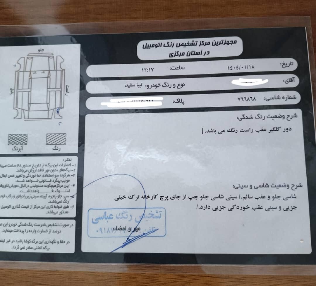تیبا صندوق دار SX - 1396