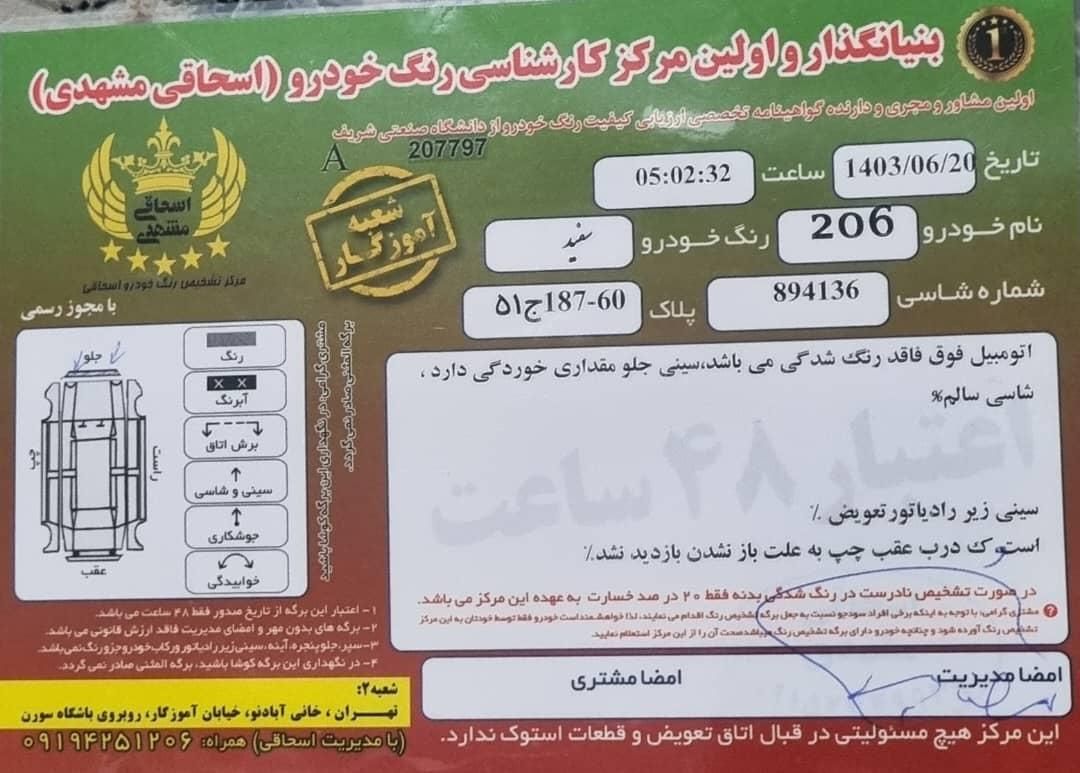 پژو 206 تیپ 5 - 1395