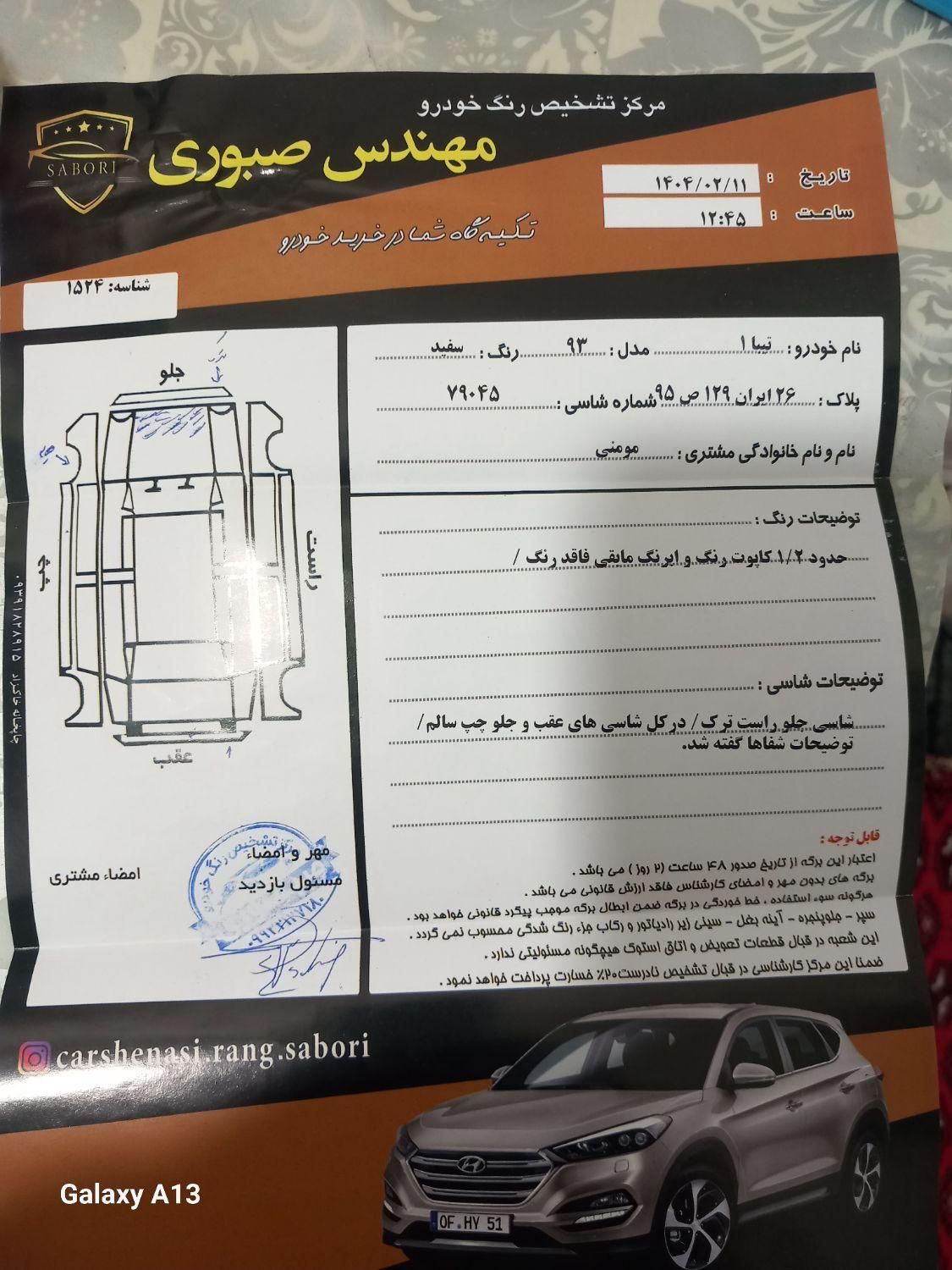 تیبا صندوق دار SX - 1393