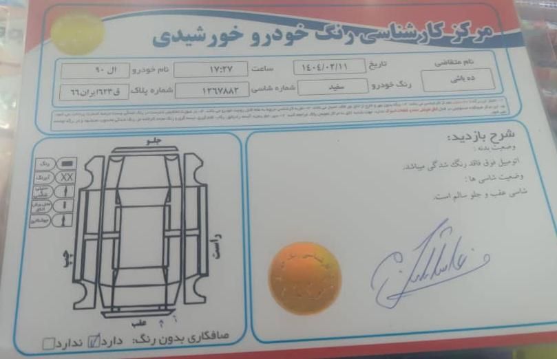 رنو پارس تندر گیربکس JHQ + مولتی مدیا - 1395