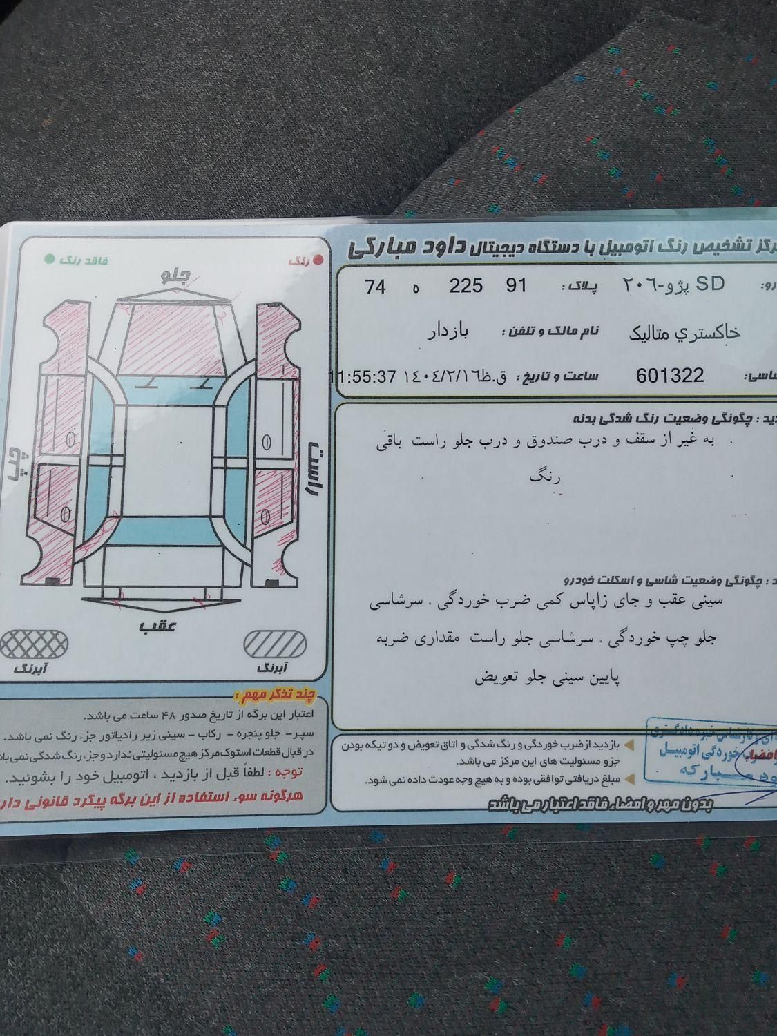 پژو 206 SD v8 - 1386