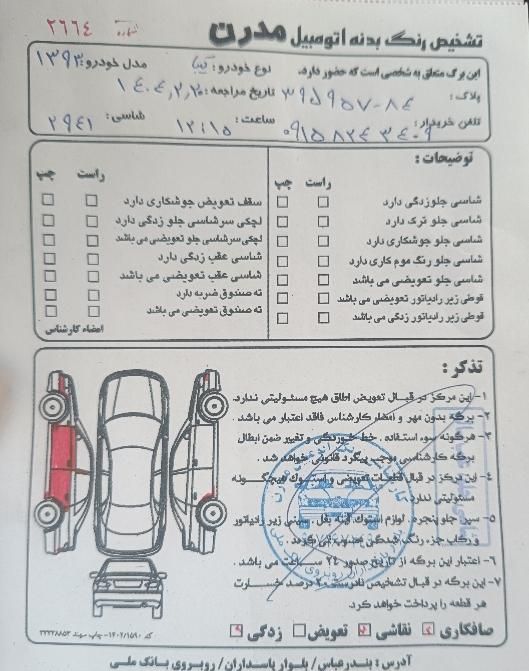 تیبا صندوق دار SX - 1393