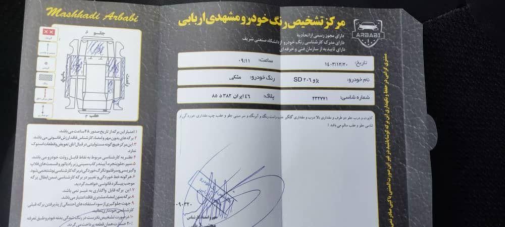 پژو 206 SD v20 - 1389