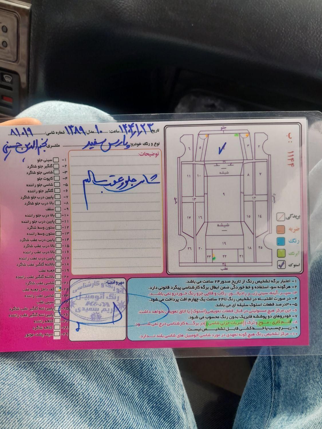 پژو پارس دوگانه سوز - 1389
