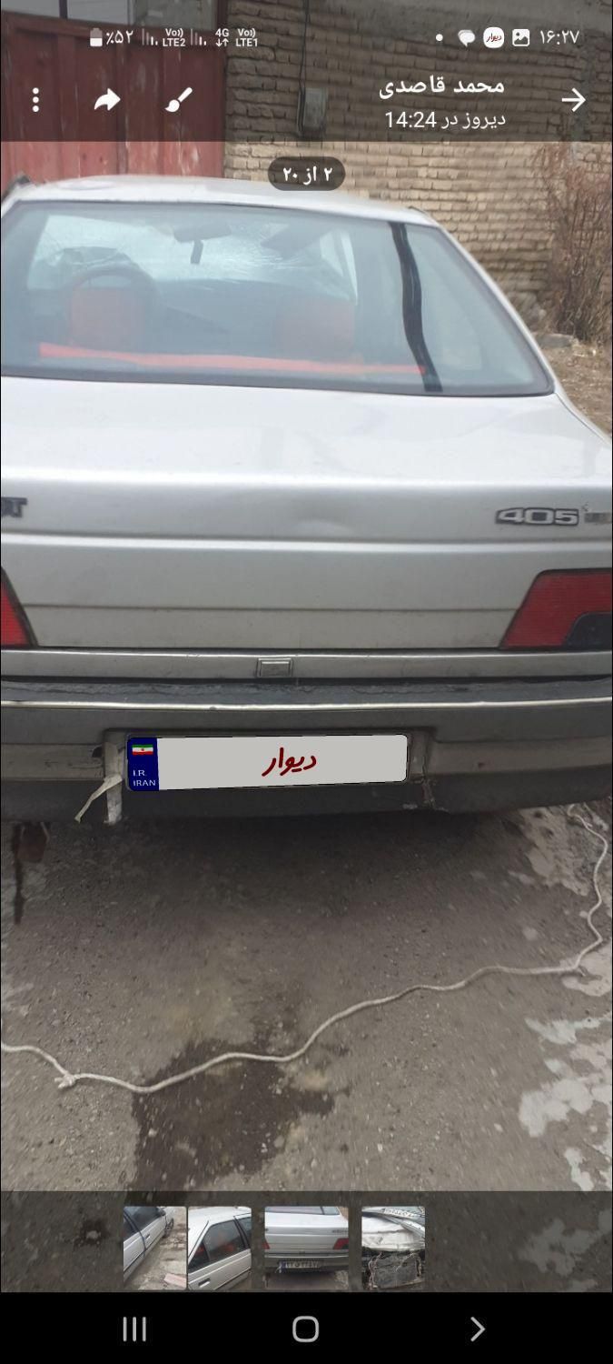 پژو 405 بنزینی GLX - TU5 - 1388