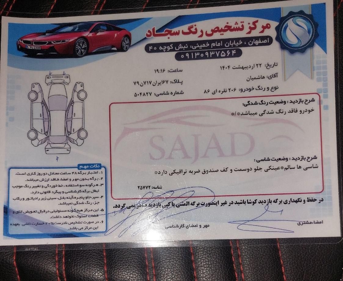 پژو 206 تیپ 2 - 1386
