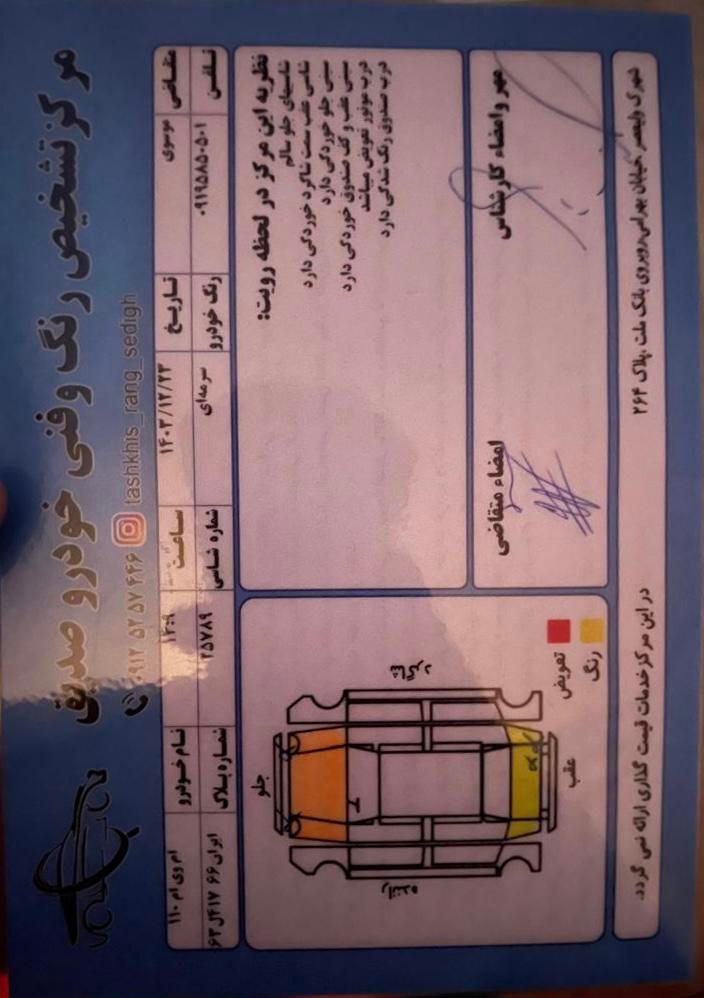 ام وی ام 110 چهار سیلندر دنده ای - 2015