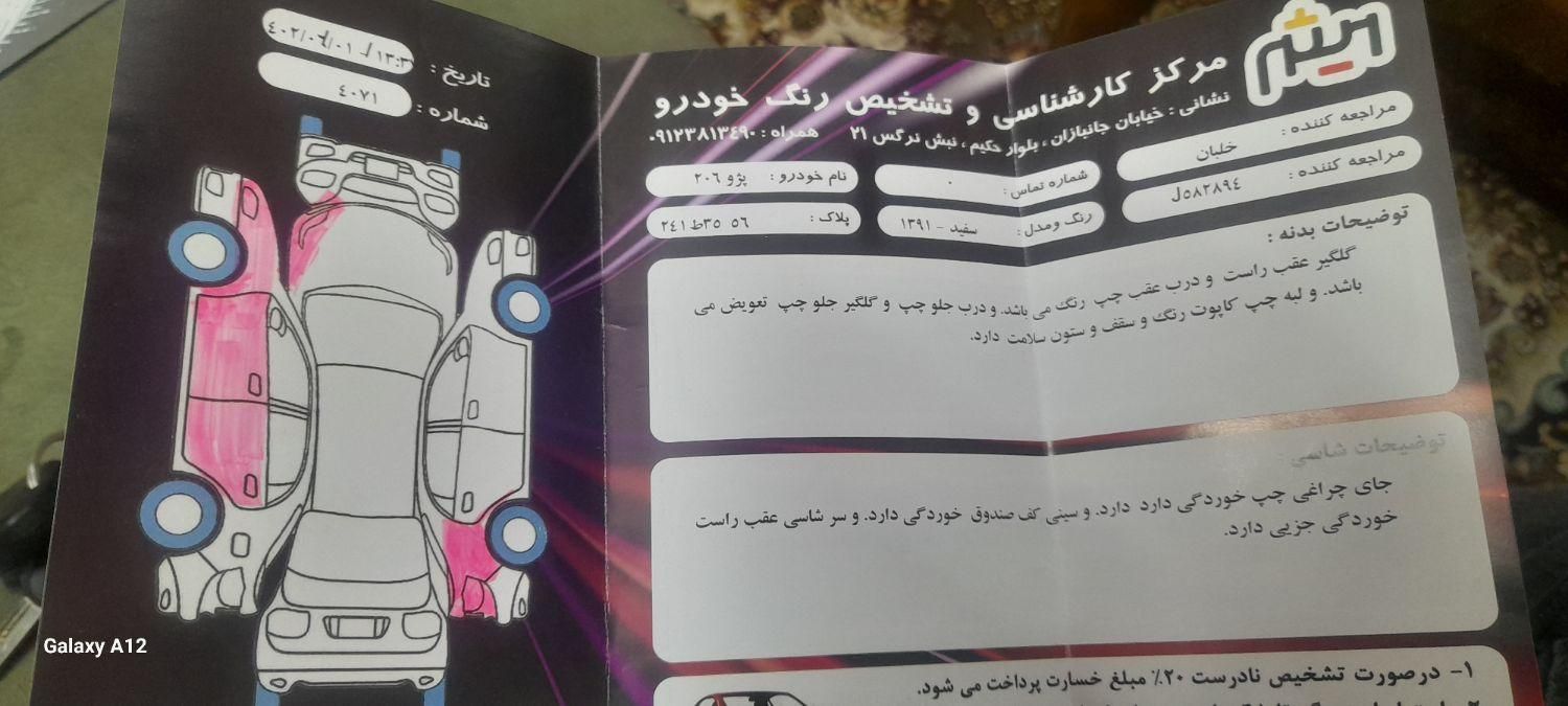 پژو 206 تیپ 2 - 1391