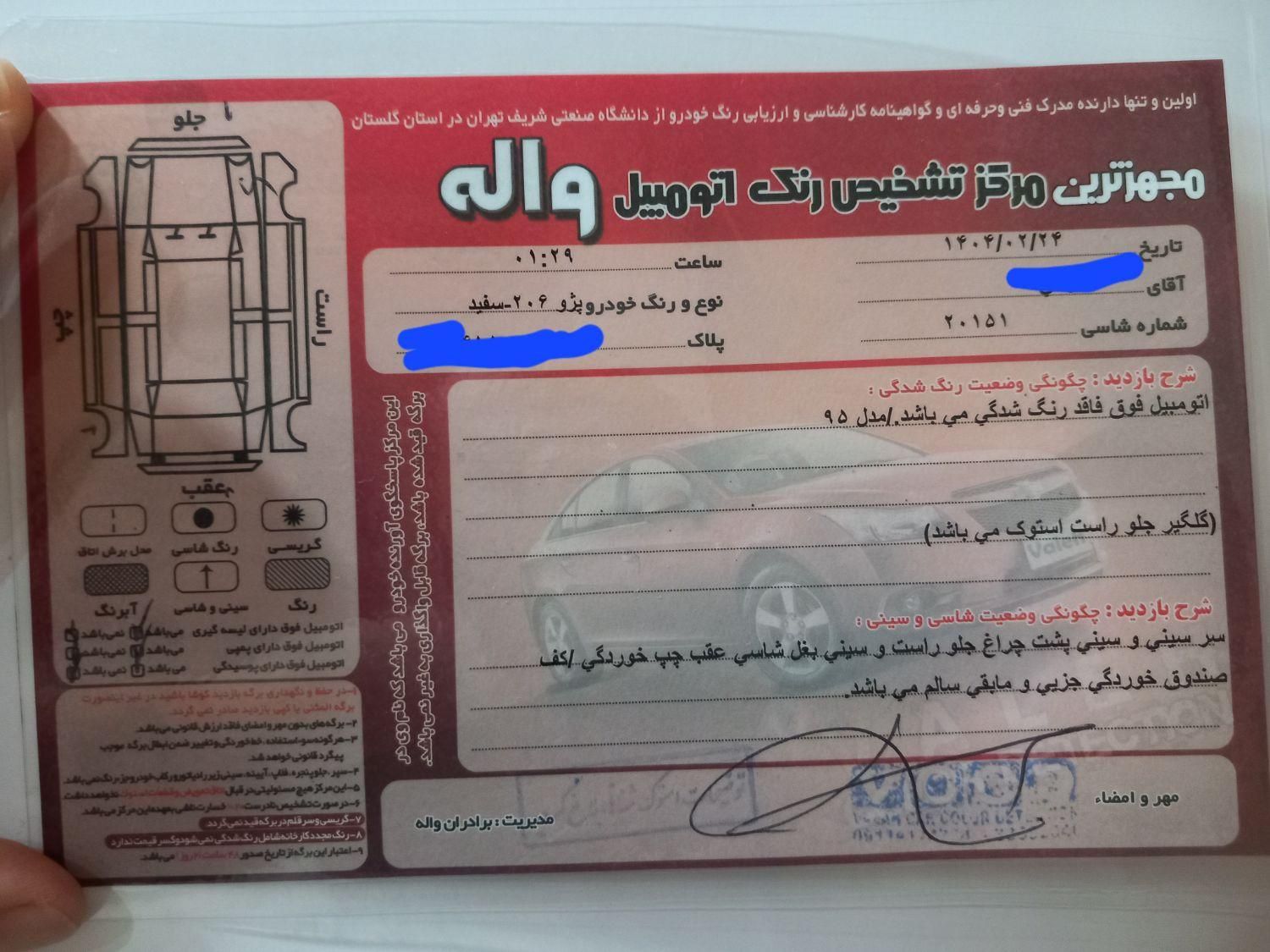 پژو 206 تیپ 2 - 1395