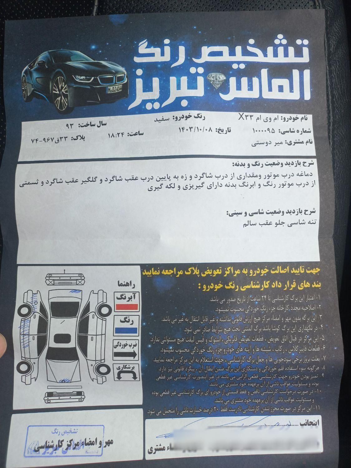 ام وی ام X33 جدید اتوماتیک - 2014