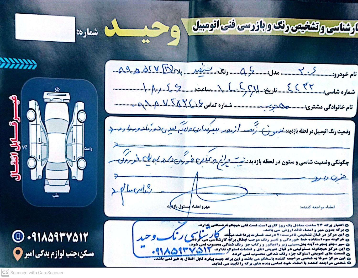 پژو 206 تیپ 3 - 1396