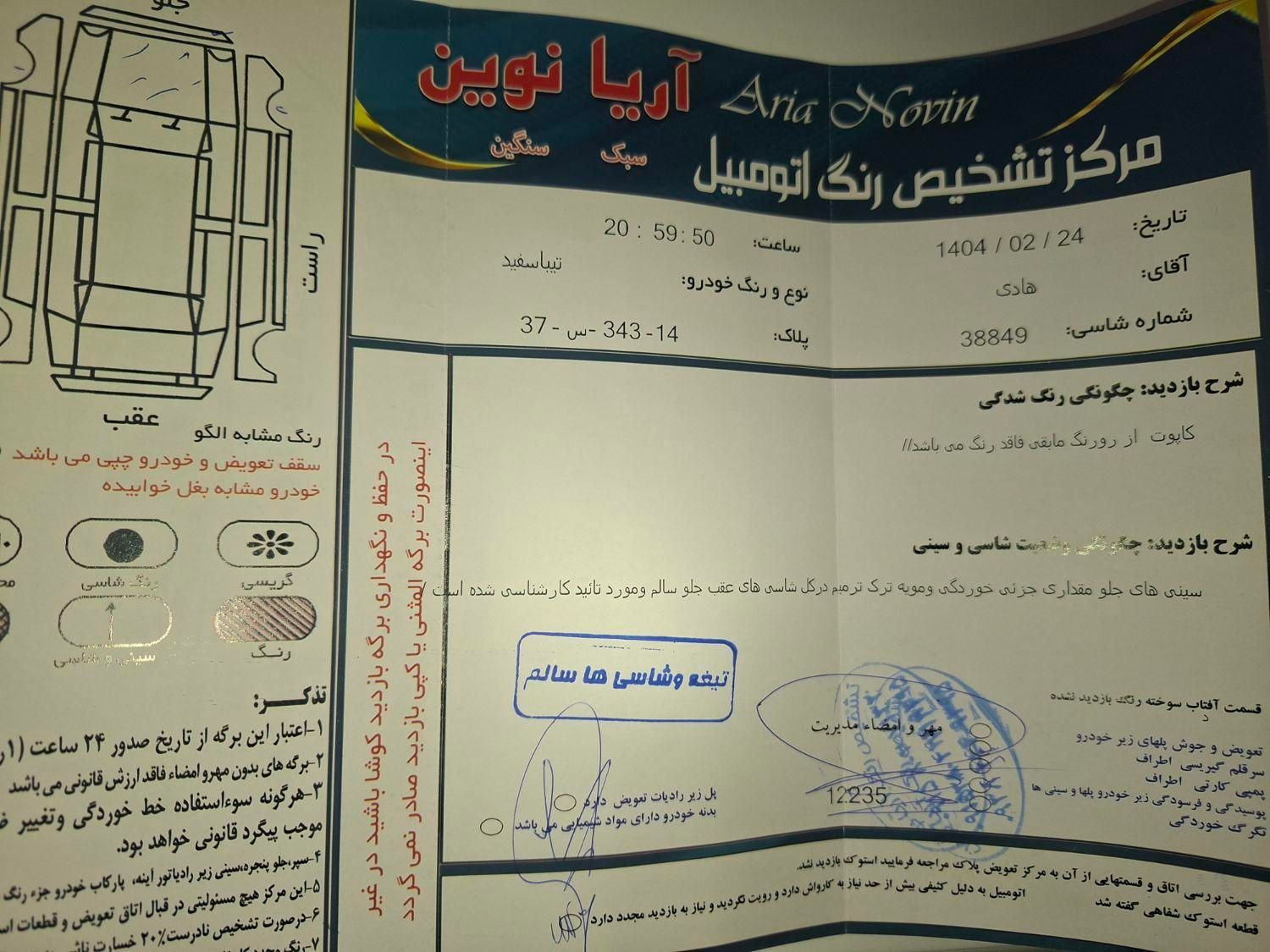 تیبا صندوق دار SX دوگانه سوز - 1396