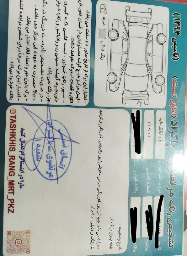 پژو 206 تیپ 2 - 1401
