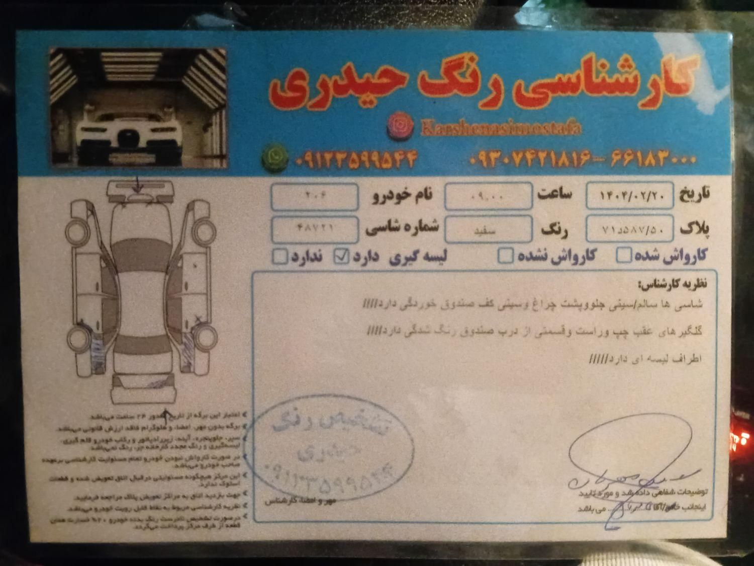 پژو 206 تیپ 2 - 1398