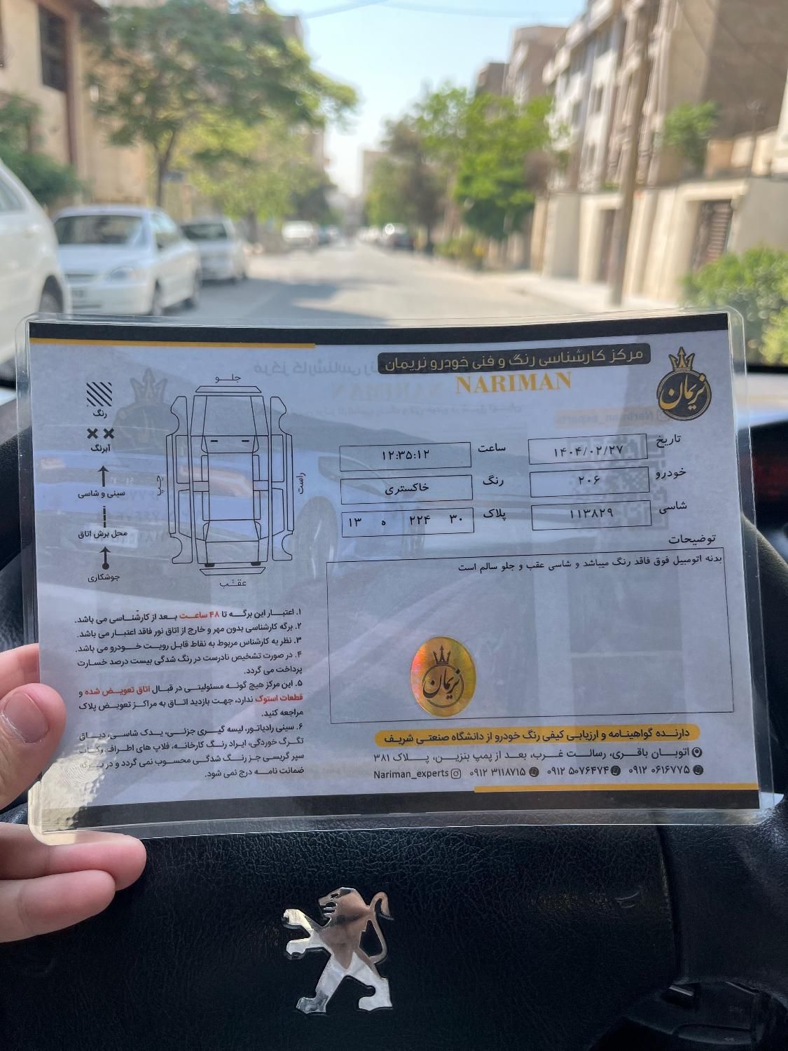 پژو 206 تیپ 5 - 1396