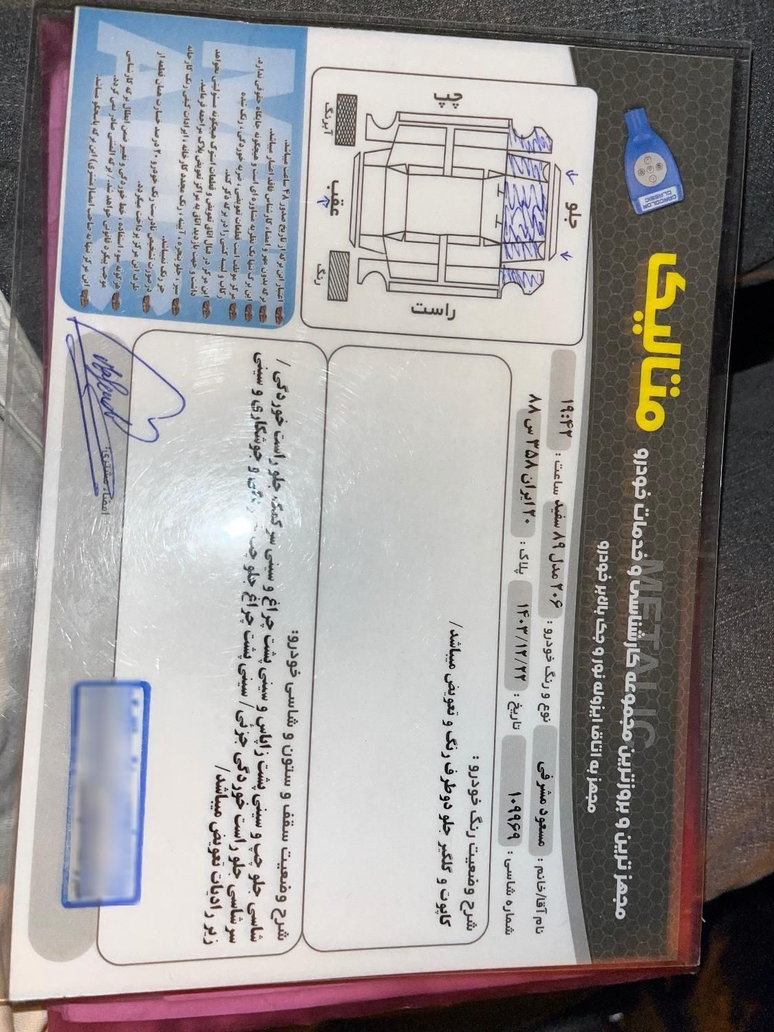 پژو 206 تیپ 2 - 1389