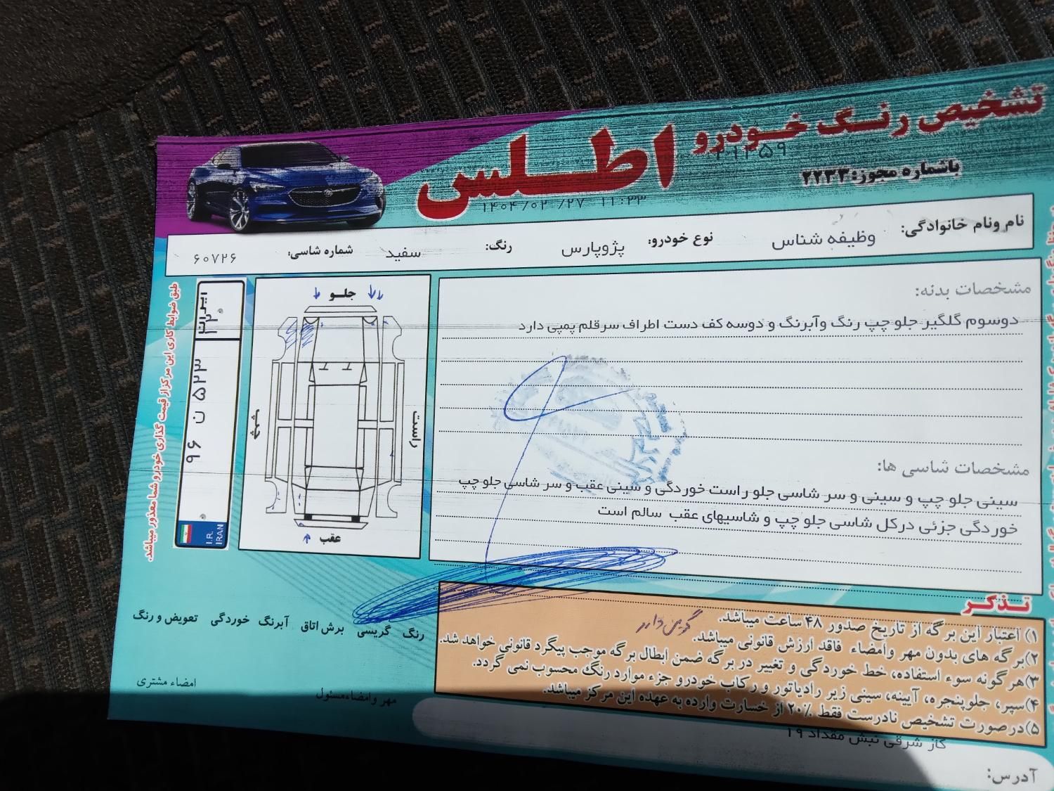 پژو پارس ELX-XU7P سفارشی - 1400