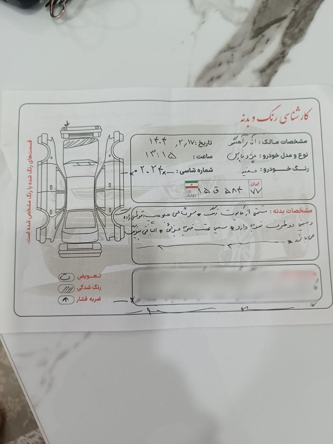 پژو پارس ELX-XU7P سفارشی - 1394