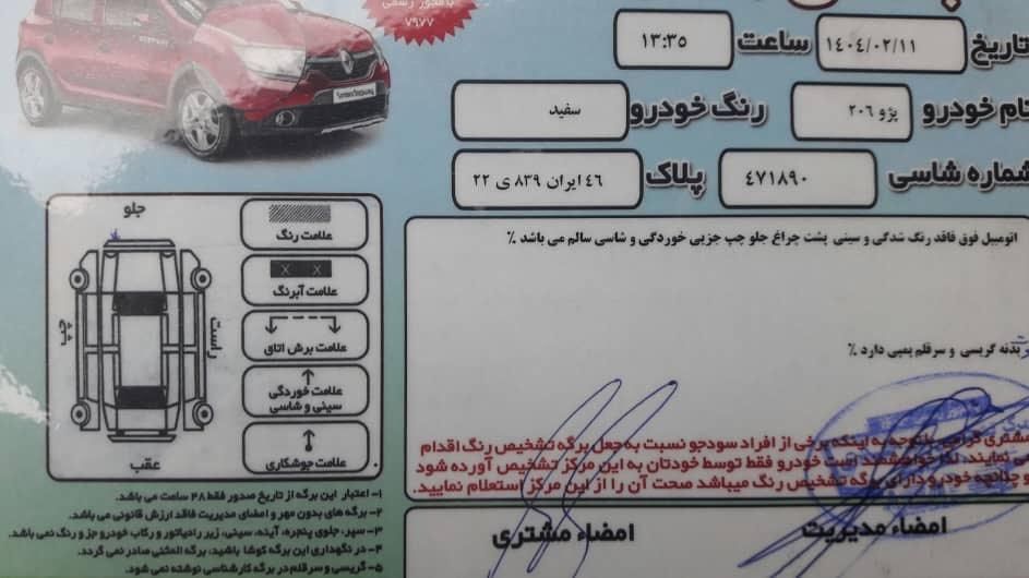 پژو 206 تیپ 5 - 1393