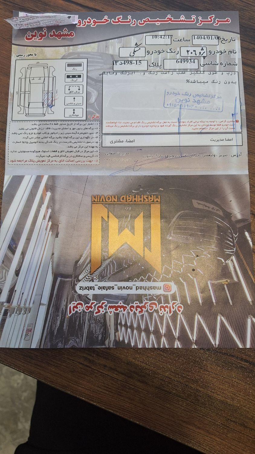 پژو 206 SD v8 - 1393