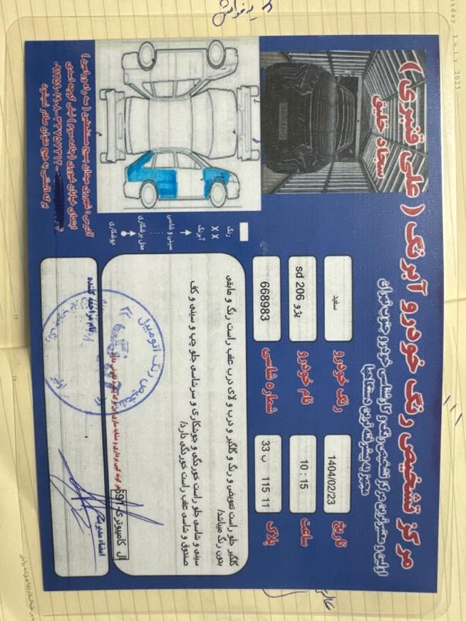 پژو 206 SD v8 - 1393