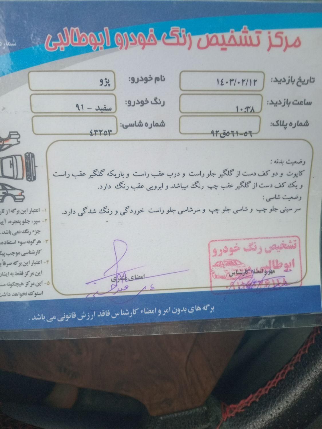 پژو پارس دوگانه سوز - 1391