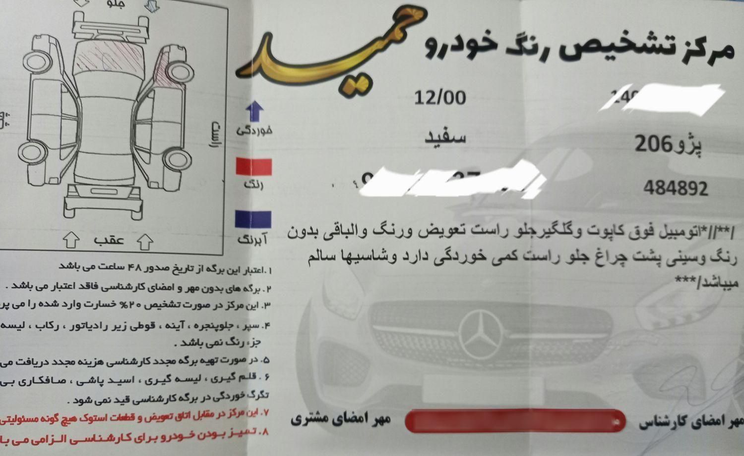 پژو 206 تیپ 5 - 1393