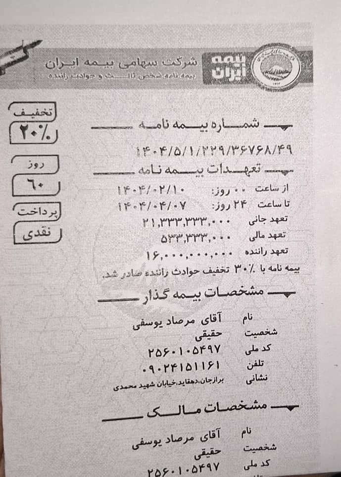 تیبا صندوق دار SX - 1398